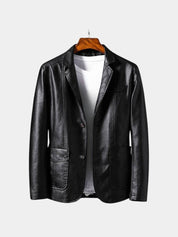 Bold Caramel Leather Jacket - Vailor & Veil