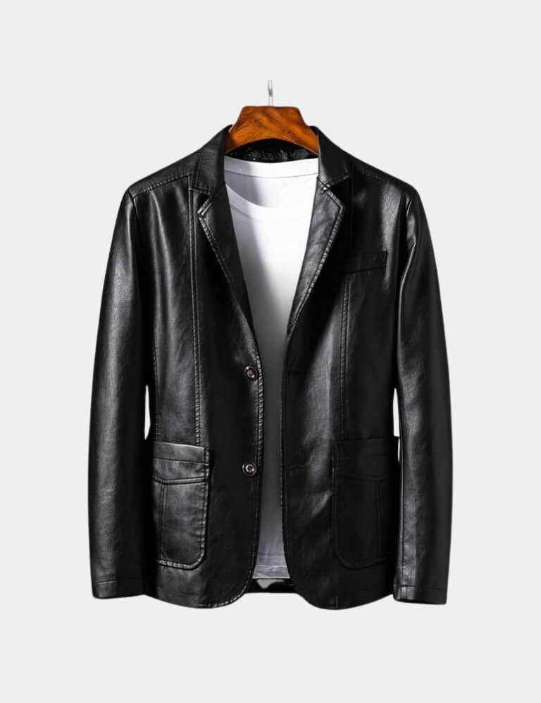 Bold Caramel Leather Jacket - Vailor & Veil