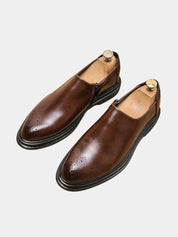 Brun Prestige Leather Loafers - Vailor & Veil