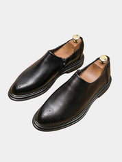 Brun Prestige Leather Loafers - Vailor & Veil