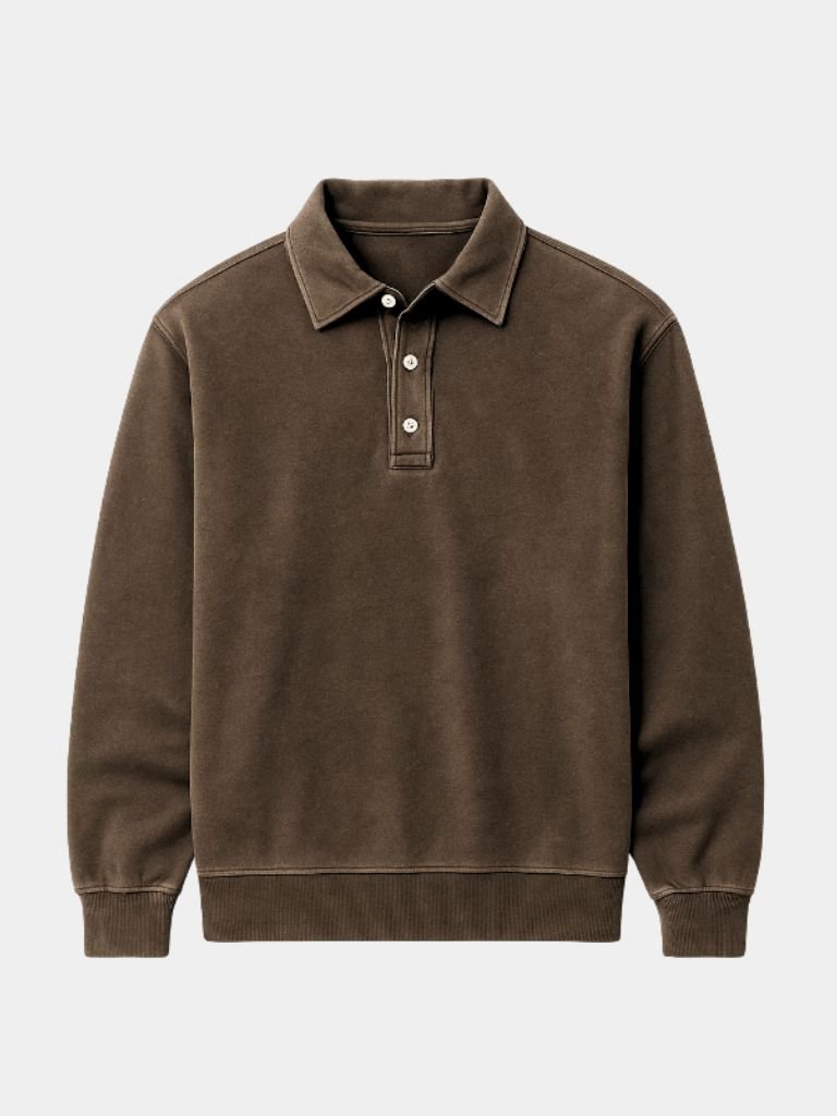 Canyon Mist Long Sleeve Polo Shirt – Vailor & Veil