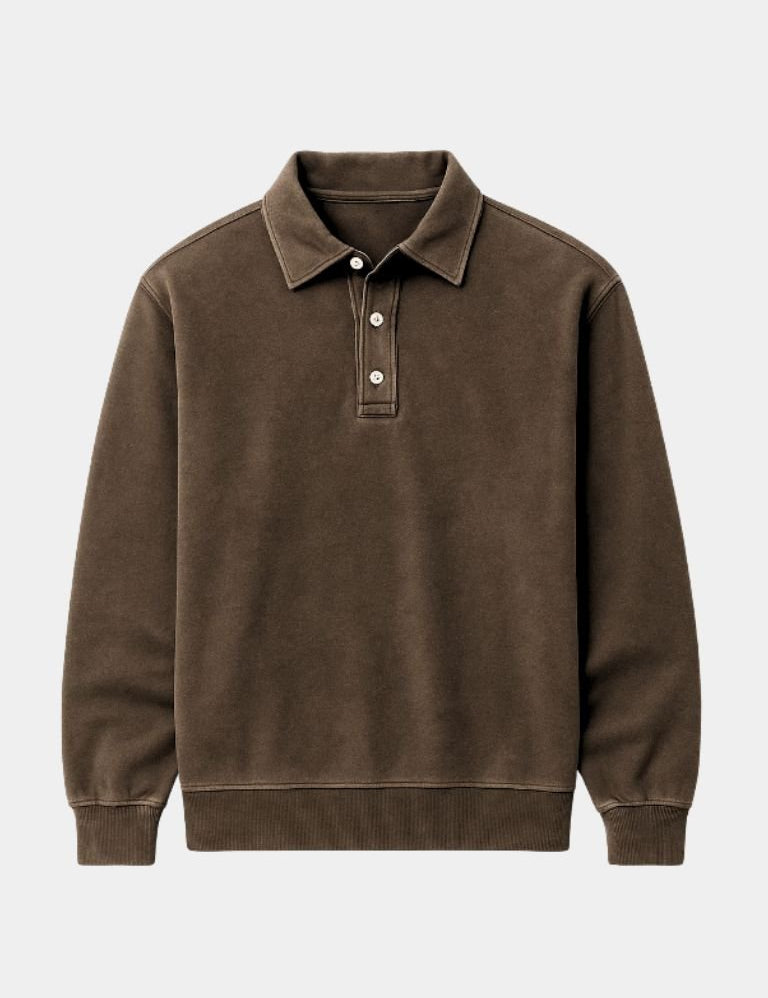 Canyon Mist Long Sleeve Polo Shirt – Vailor & Veil