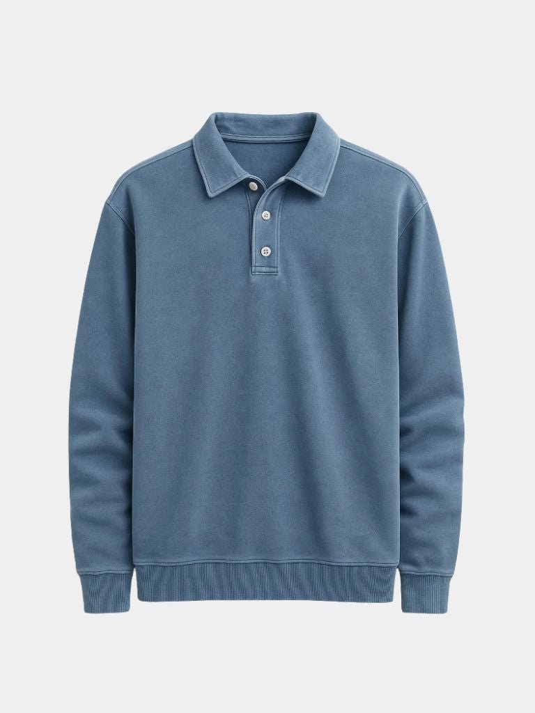 Canyon Mist Long Sleeve Polo Shirt – Vailor & Veil