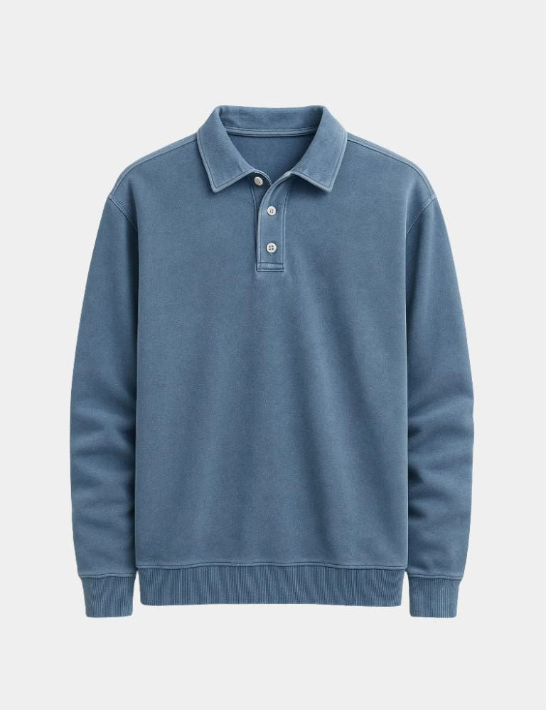 Canyon Mist Long Sleeve Polo Shirt – Vailor & Veil