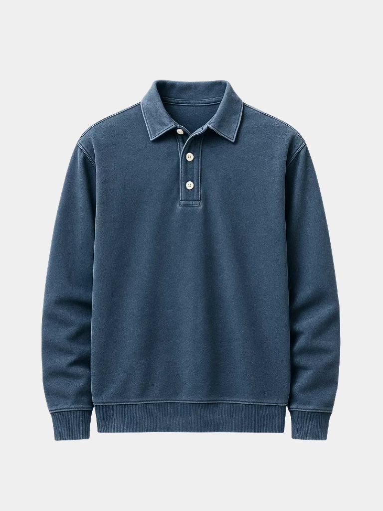 Canyon Mist Long Sleeve Polo Shirt – Vailor & Veil
