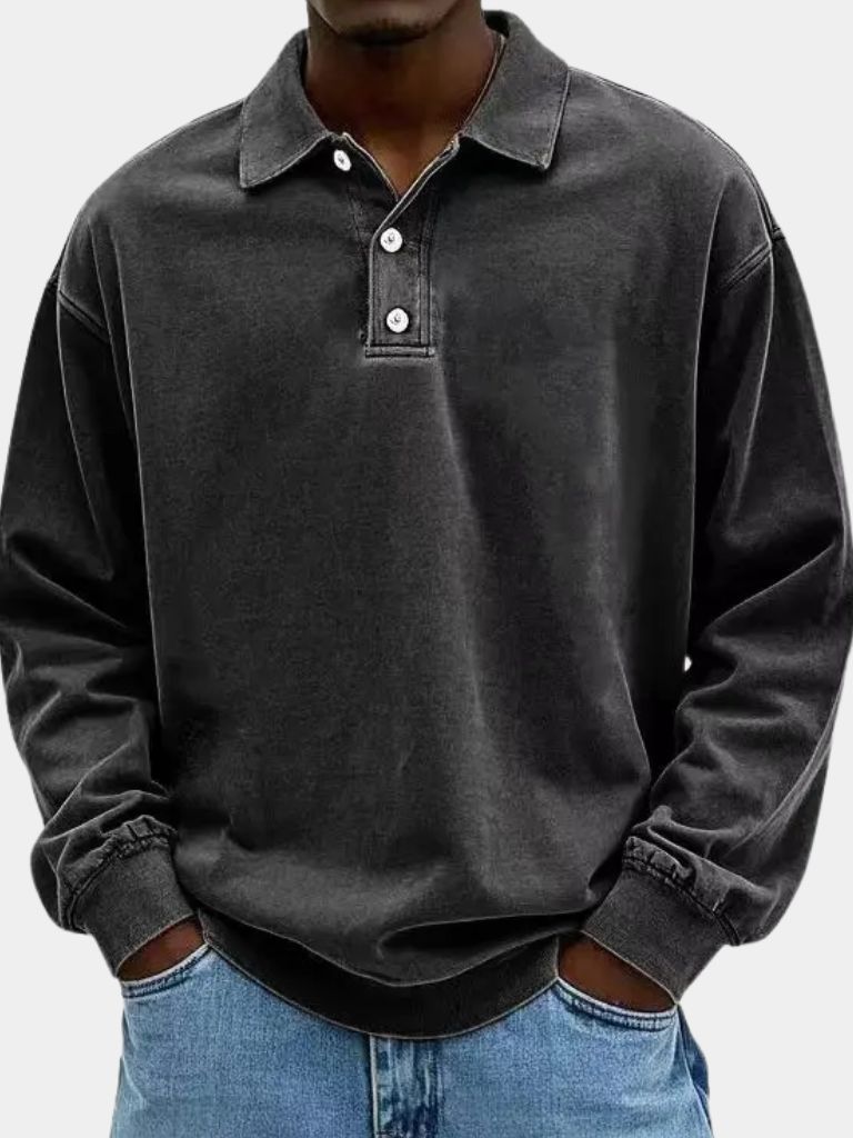Canyon Mist Long Sleeve Polo Shirt – Vailor & Veil