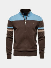 Cardigan Sweater Zipper Standing Collar Knitwear - Vailor & Veil