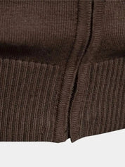 Cardigan Sweater Zipper Standing Collar Knitwear - Vailor & Veil