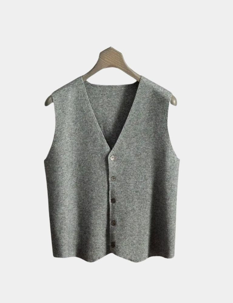Cashmere Cardigan Vest  - Vailor & Veil
