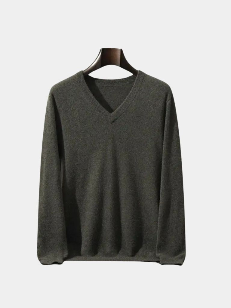 Cashmere V Neck Knitwear Sweater - Vailor & Veil