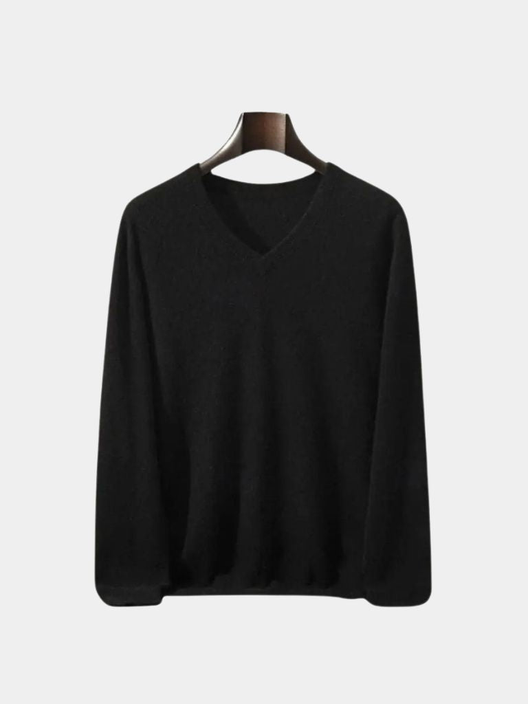 Cashmere V Neck Knitwear Sweater - Vailor & Veil