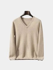 Cashmere V Neck Knitwear Sweater - Vailor & Veil