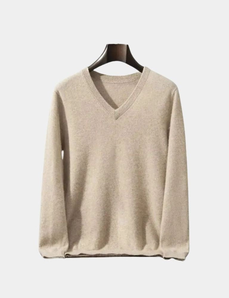 Cashmere V Neck Knitwear Sweater - Vailor & Veil