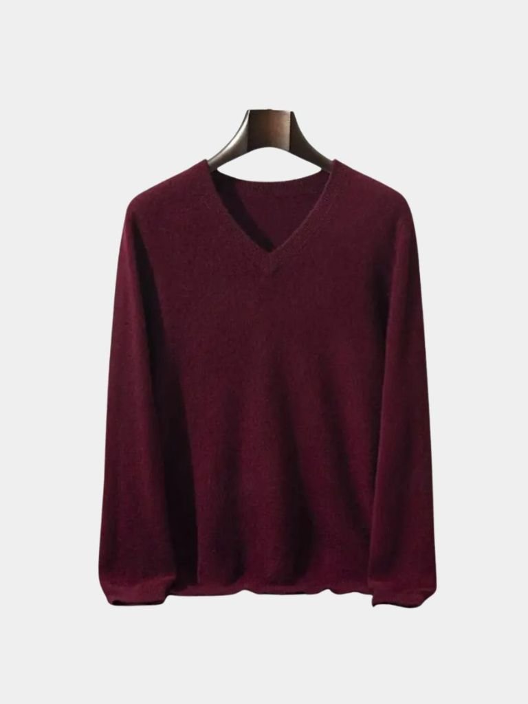 Cashmere V Neck Knitwear Sweater - Vailor & Veil