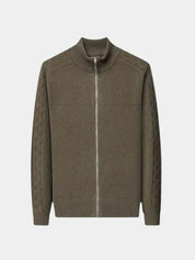 Cashmere Zip Sweater Knit Turtleneck - Vailor & Veil