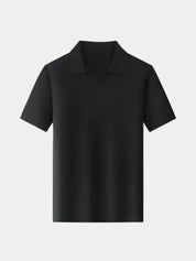 Casual Buttonless Knit Polo Shirt - Vailor & Veil