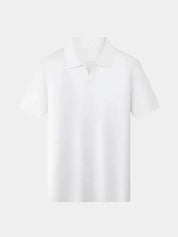 Casual Buttonless Knit Polo Shirt - Vailor & Veil