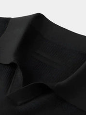 Casual Buttonless Knit Polo Shirt - Vailor & Veil