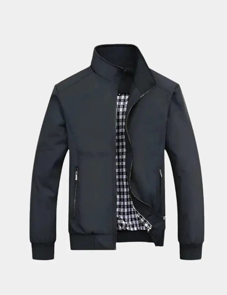 Casual Solid Bomber Jacket - Vailor & Veil