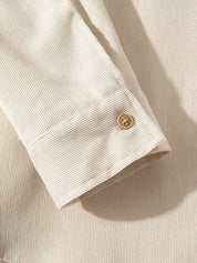 Casual Solid Corduroy Shirt - Vailor & Veil