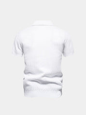 Classic Fit Quarter Zip Business Casual Short Sleeves Polo - Vailor & Veil