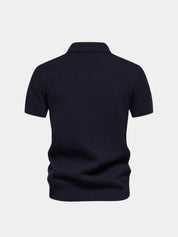Classic Fit Quarter Zip Business Casual Short Sleeves Polo - Vailor & Veil