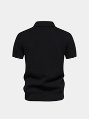 Classic Fit Quarter Zip Business Casual Short Sleeves Polo - Vailor & Veil