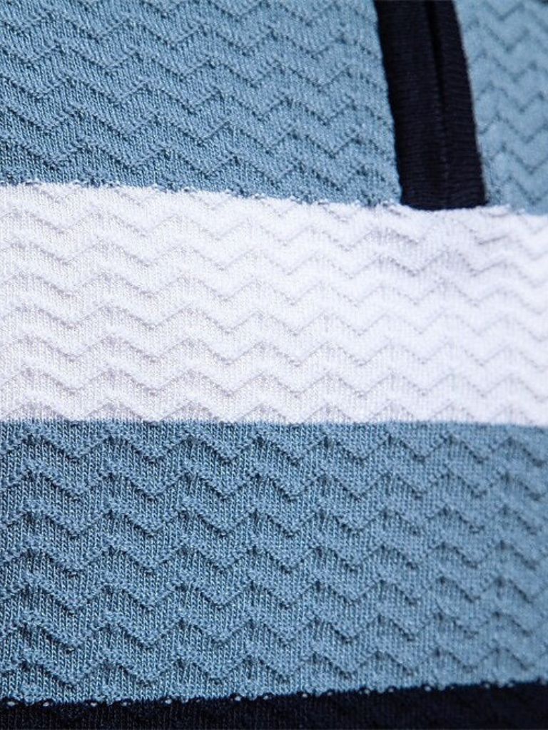 Classic Fit Quarter Zip Business Casual Short Sleeves Polo - Vailor & Veil