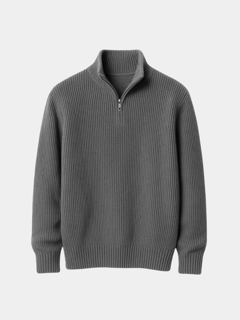Classic Highland Quarter-Zip Sweater - Vailor & Veil