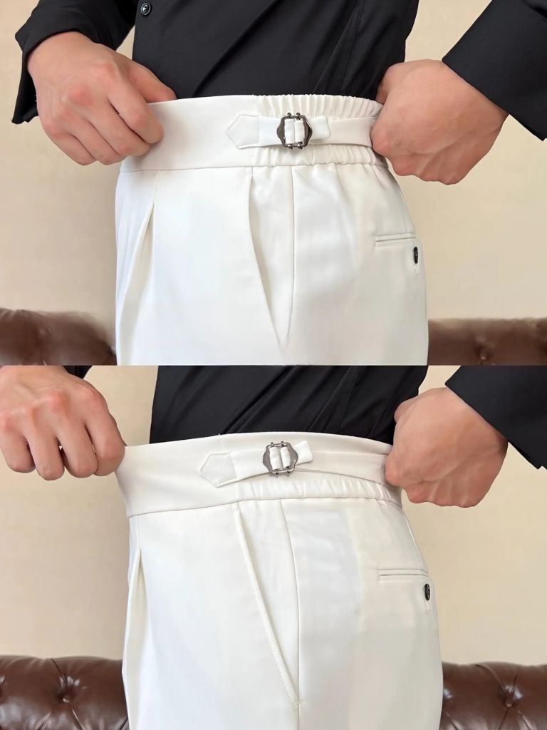 Classic Italia Sidetab Elastic Trousers - Vailor & Veil