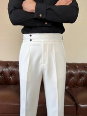 Classic Italia Sidetab Elastic Trousers - Vailor & Veil