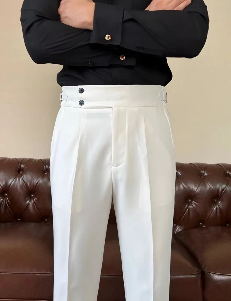 Classic Italia Sidetab Elastic Trousers - Vailor & Veil