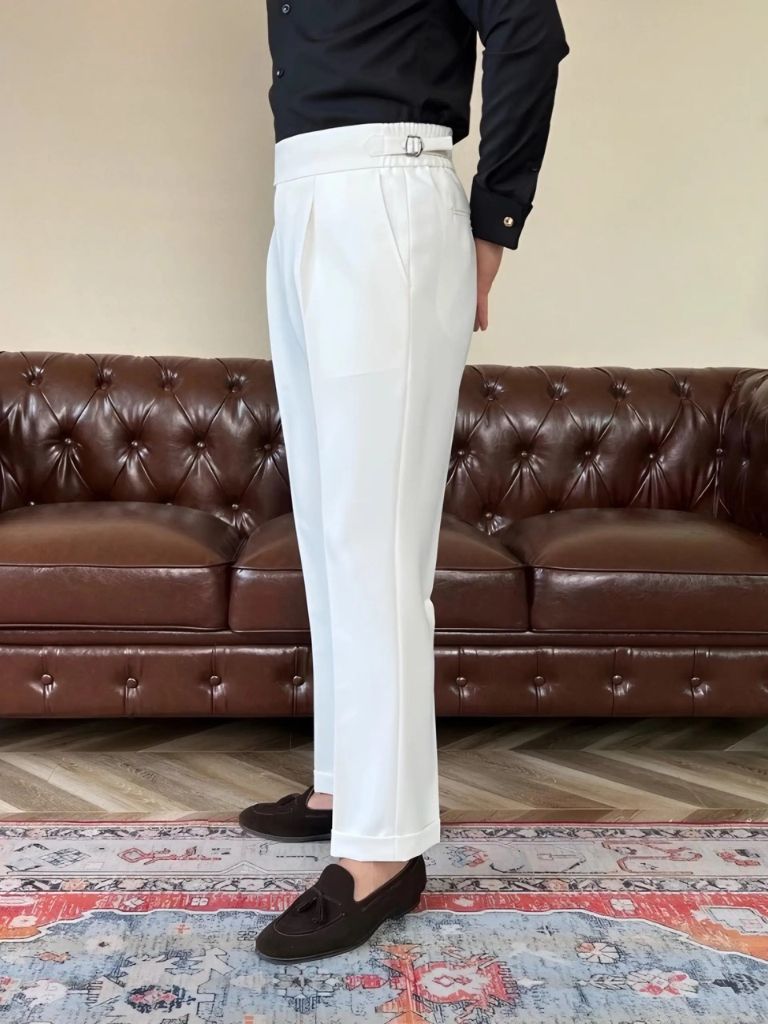 Classic Italia Sidetab Elastic Trousers - Vailor & Veil