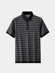 Classic Noir Knit Polo Shirt - Vailor & Veil