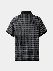 Classic Noir Knit Polo Shirt - Vailor & Veil