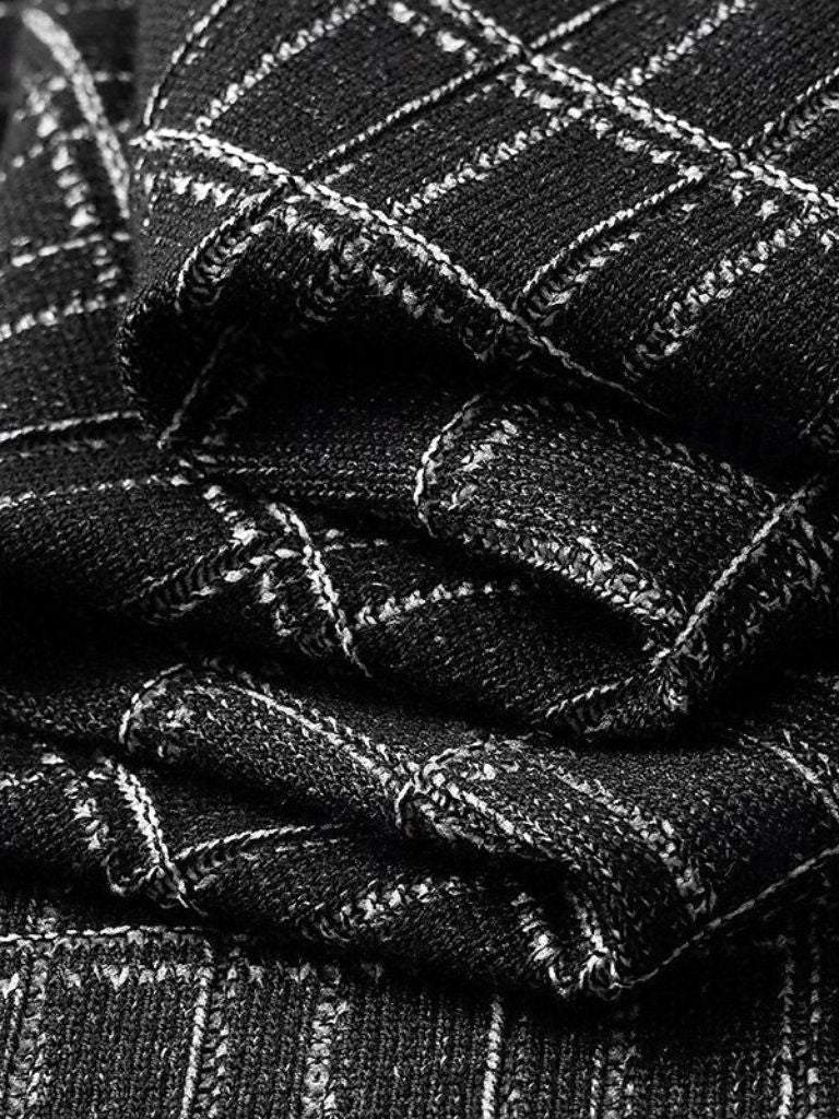 Classic Noir Knit Polo Shirt - Vailor & Veil