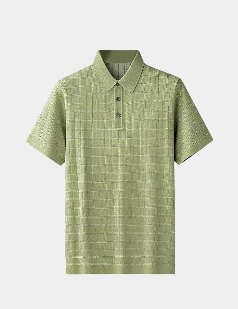 Classic Noir Knit Polo Shirt - Vailor & Veil