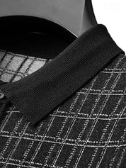 Classic Noir Knit Polo Shirt - Vailor & Veil