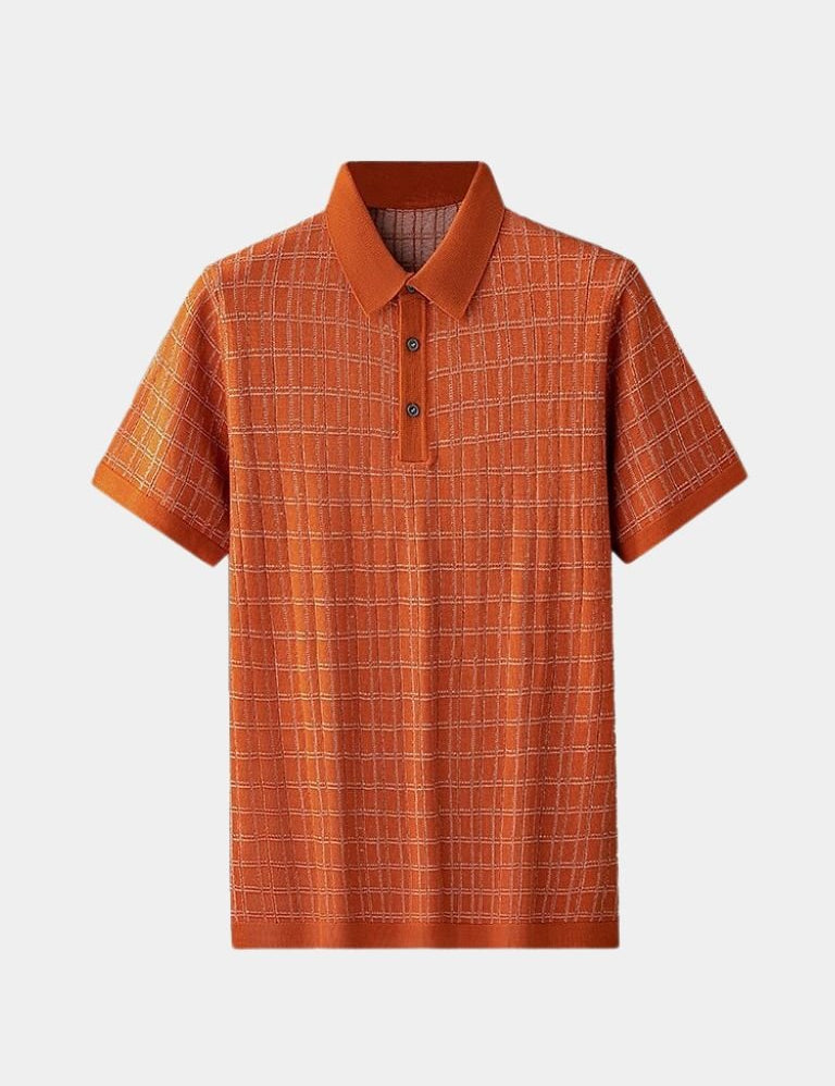 Classic Noir Knit Polo Shirt - Vailor & Veil