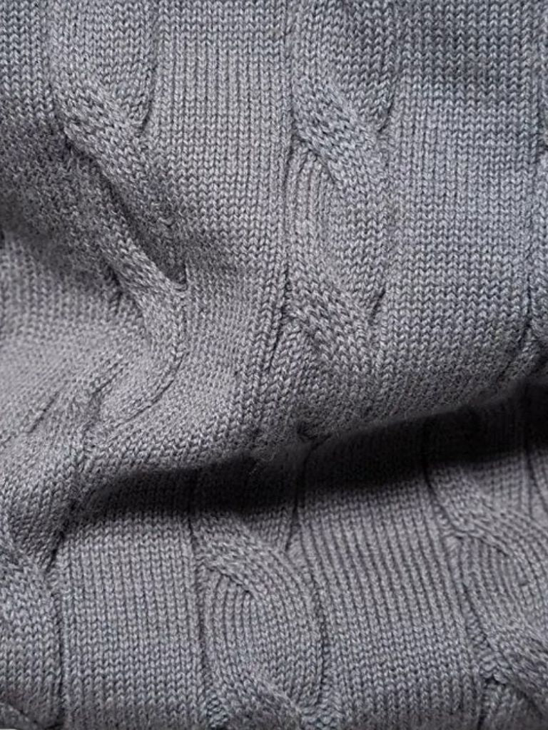 Cotton  Crew Neck Pullover Sweater - Vailor & Veil