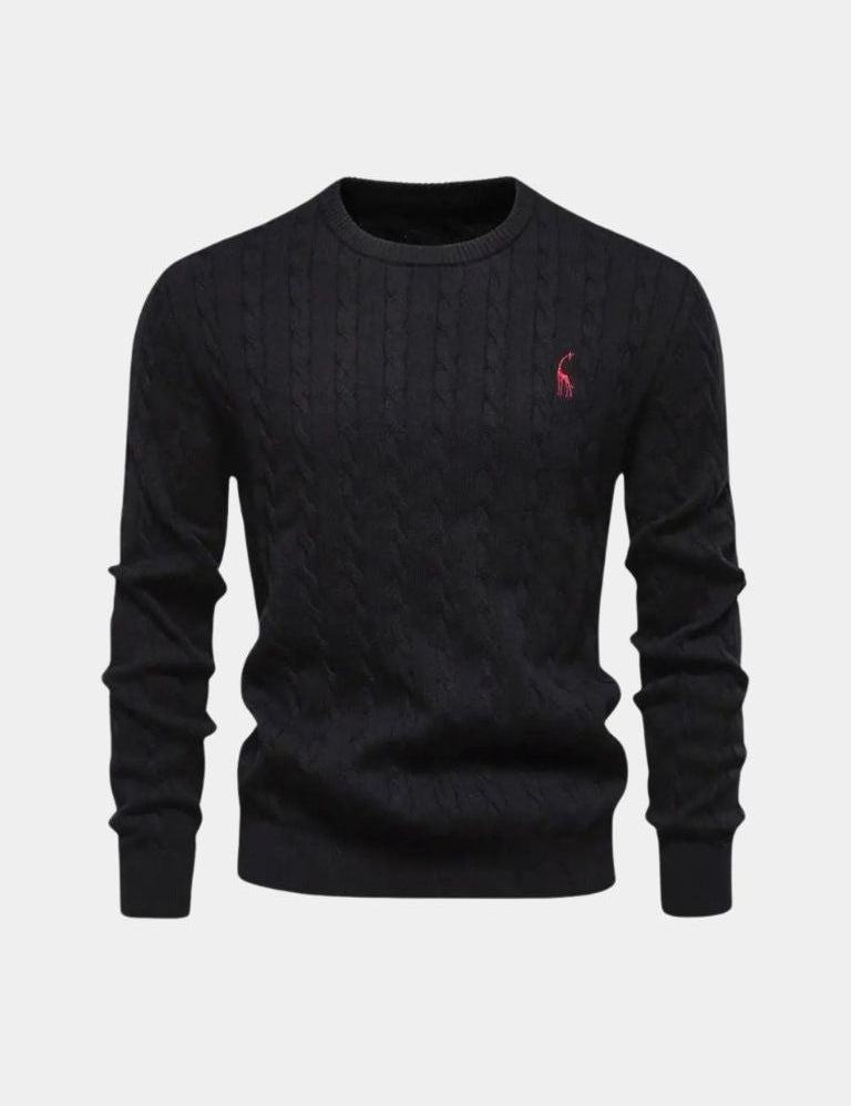 Cotton  Crew Neck Pullover Sweater - Vailor & Veil