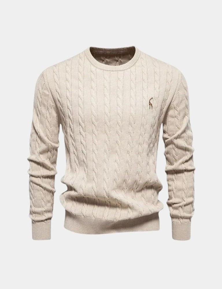 Cotton  Crew Neck Pullover Sweater - Vailor & Veil