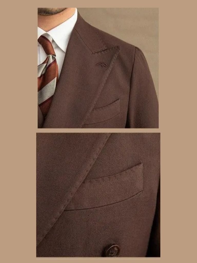 Dark Brown Garbadine Suit - Vailor & Veil