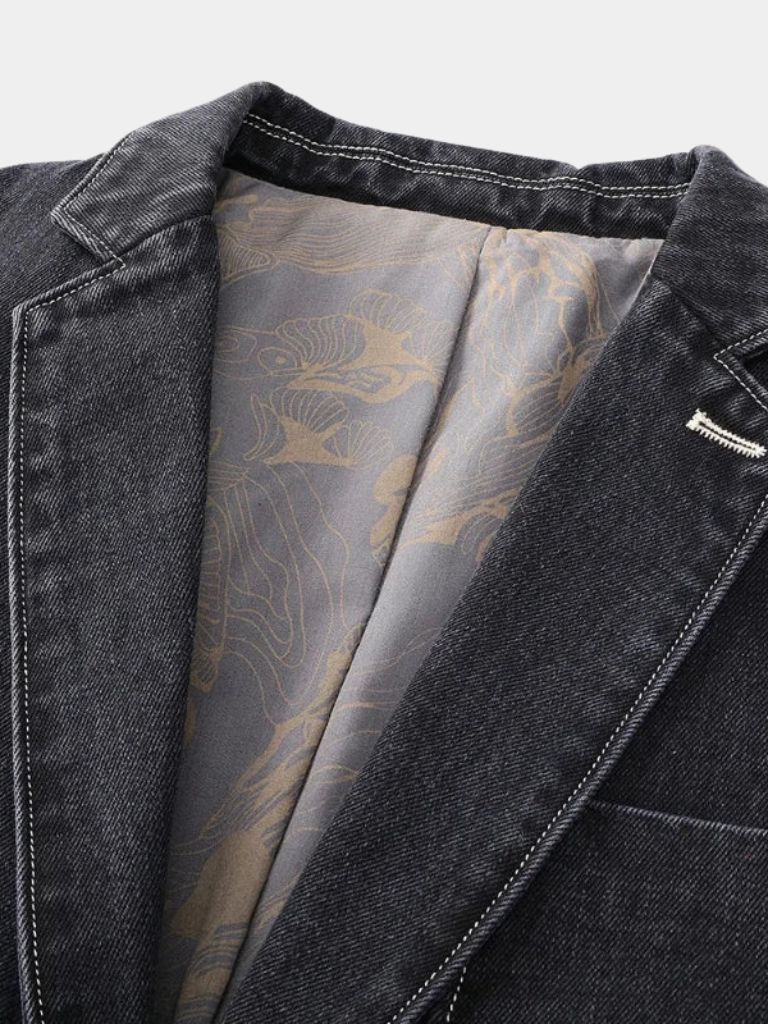 Denim Covenant Blazer Jacket– Vailor & Veil