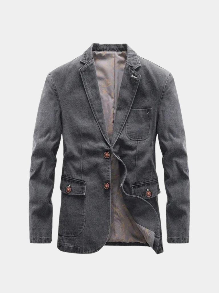 Denim Covenant Blazer Jacket– Vailor & Veil