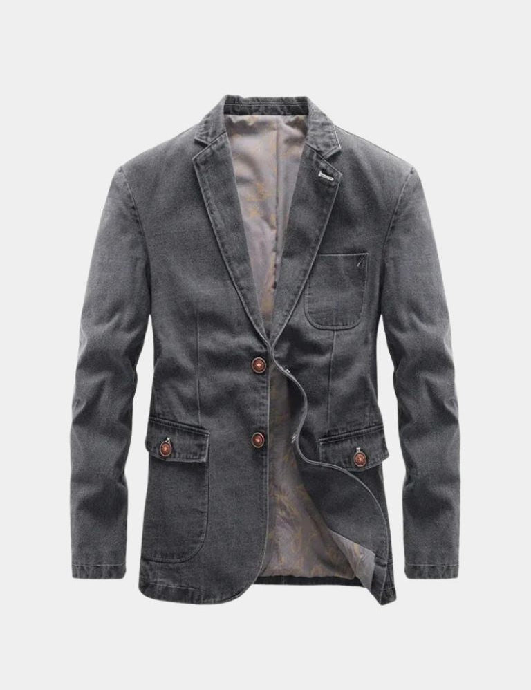 Denim Covenant Blazer Jacket– Vailor & Veil