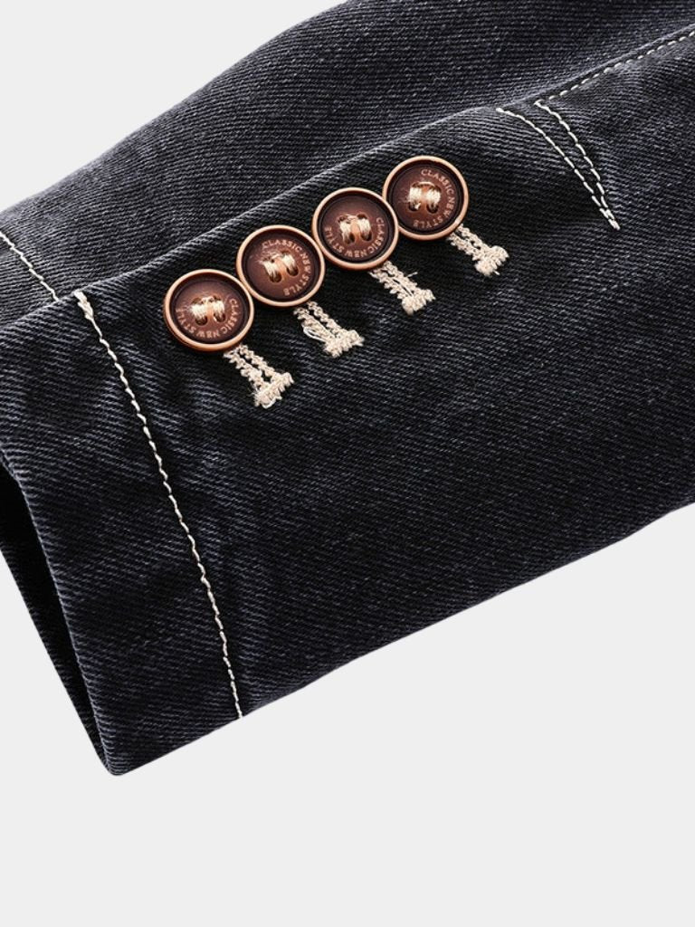 Denim Covenant Blazer Jacket– Vailor & Veil