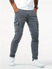 Denim Jeans Cargo Trousers - Vailor & Veil