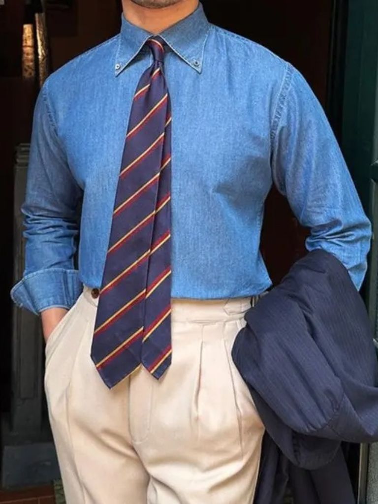 Elegant Denim Shirt - Vailor & Veil