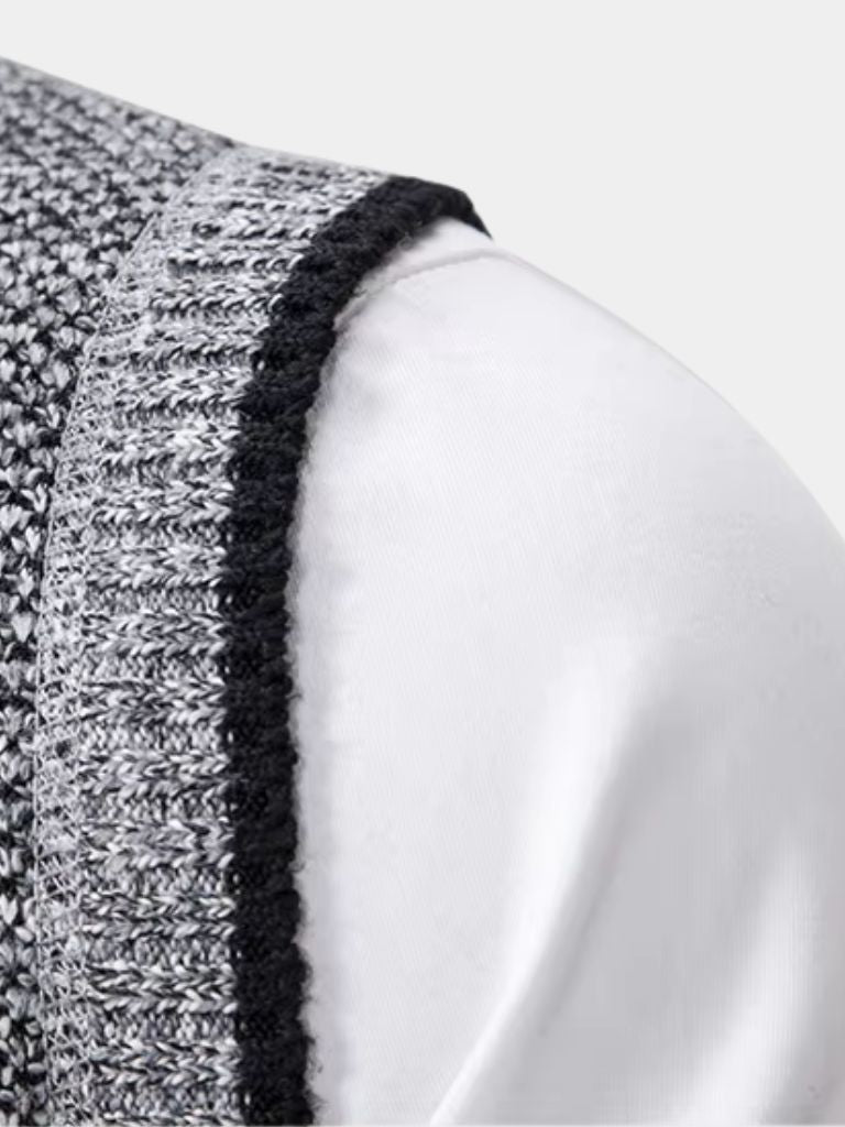 Elegant Full-Zip Sweater Vest - Vailor & Veil